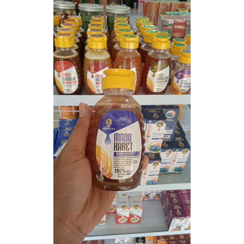 

Madu Karet Raw Honey Dari Nektar Bunga Karet Asli Original 320 GRAM