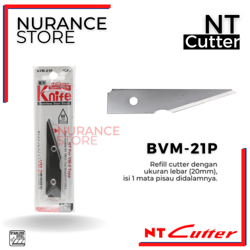 

NT CUTTER BVM-21P UNTUK CUTTER VM-2P (UNTUK UKIRAN KAYU DAN KERAJINAN)