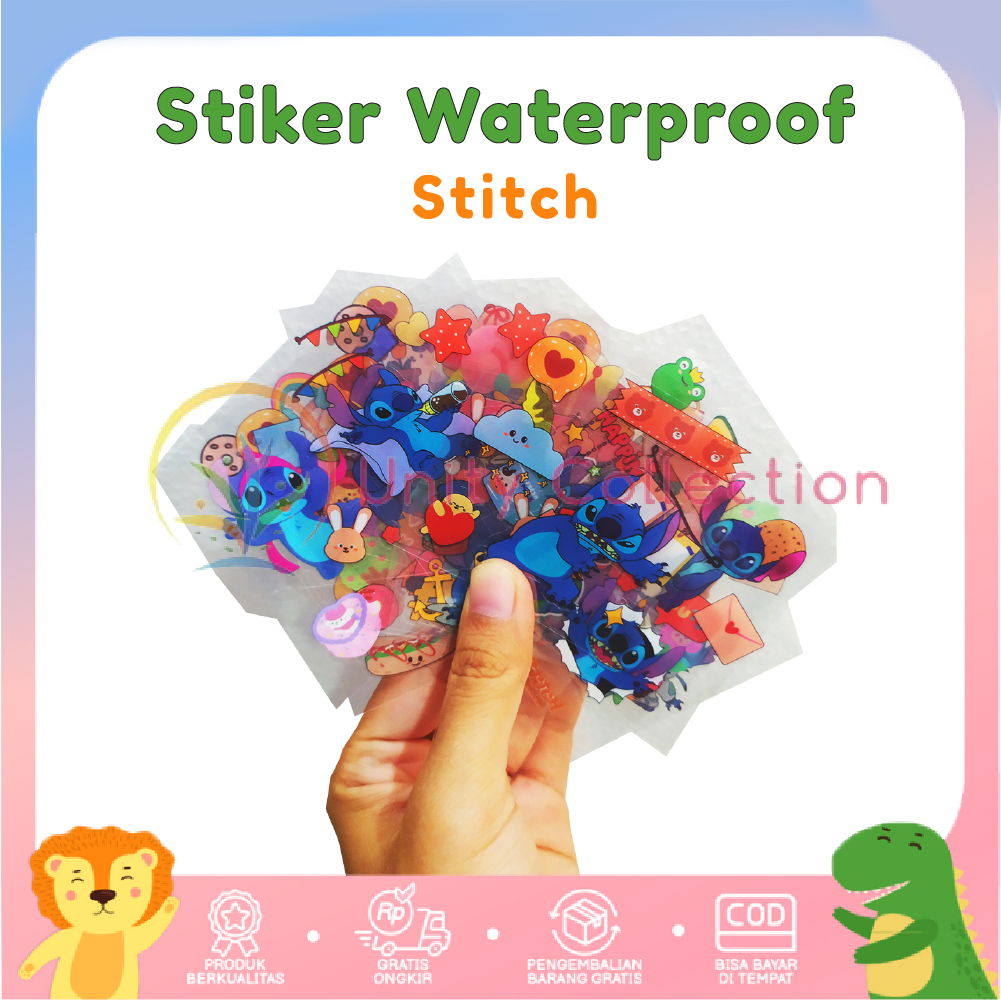 

STICKER NONO STITCH [ECER] WATERPROOF / 1 LEMBAR STIKER