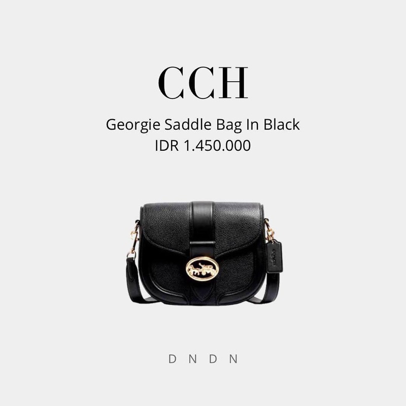 Georgie Saddle Bag In Black