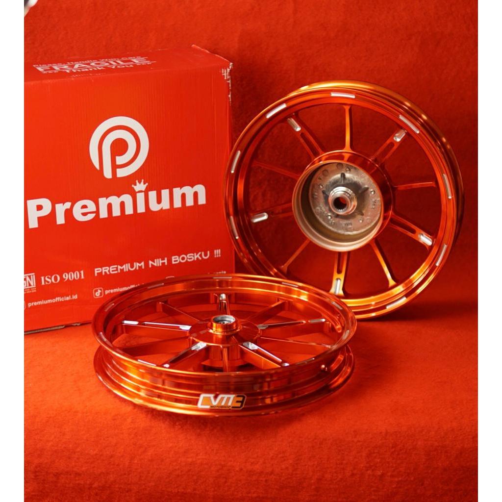 TERMURAH  VELG PREMIUM P-10 MODEL KING SPEED CASTING ALMUNIUM MIO BEAT VARIO 125/150 SCOOPY VARIO 11
