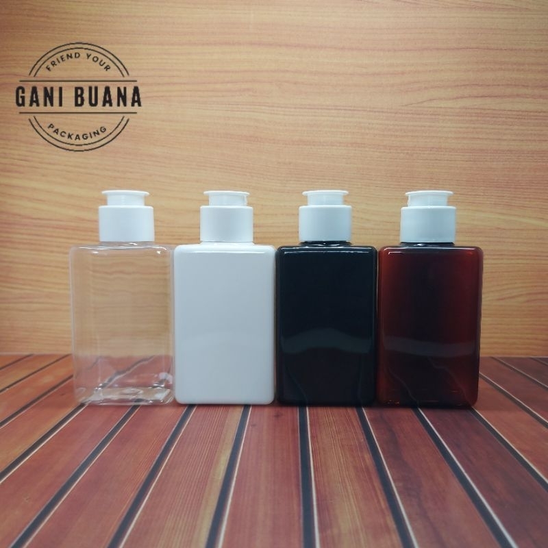 BOTOL FLIPTOP 100ML KOTAK TUTUP PUTIH JAMUR/BOTOL FLIPTOP JAMUR 100ML KOTAK