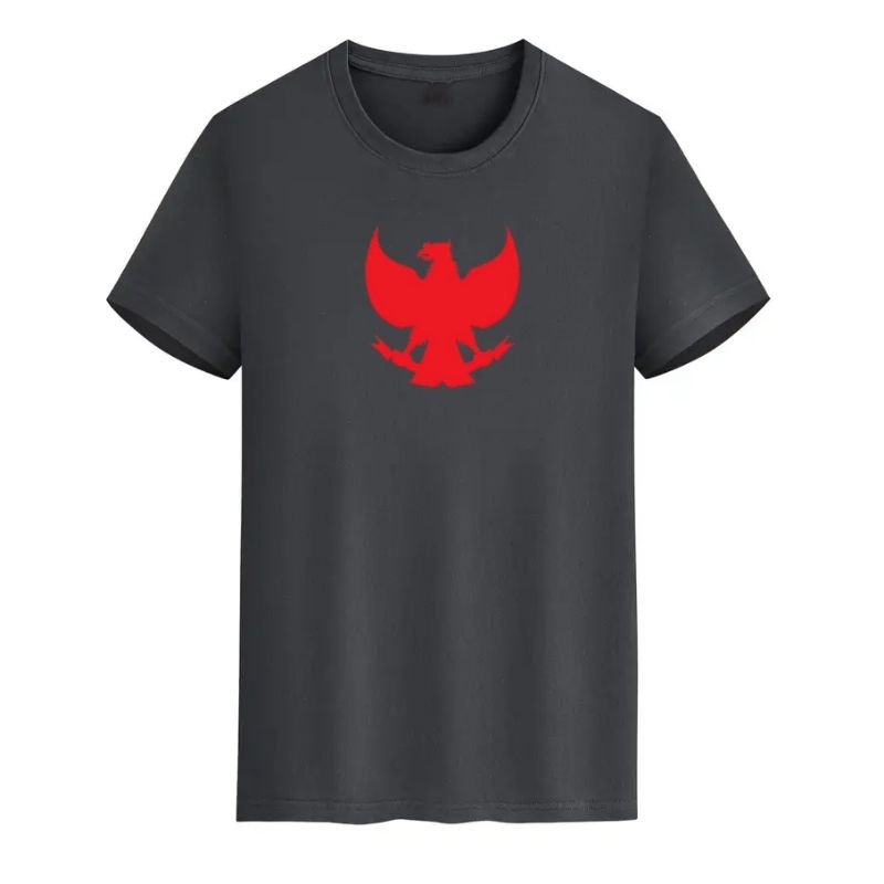 Kaos Distro Cowok Garuda Merah Big Kaos Pria Lengan Pendek Baju Atasan Cowok Cod
