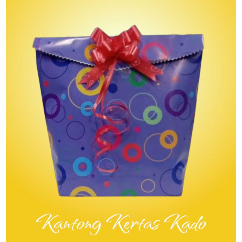 

Kantong Kertas Kado Besar Bonus Pita