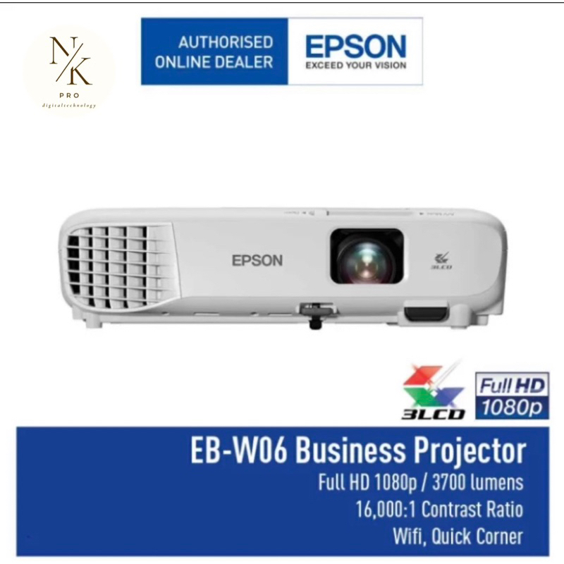 Proyektor Epson W06 WXGA EB-W06