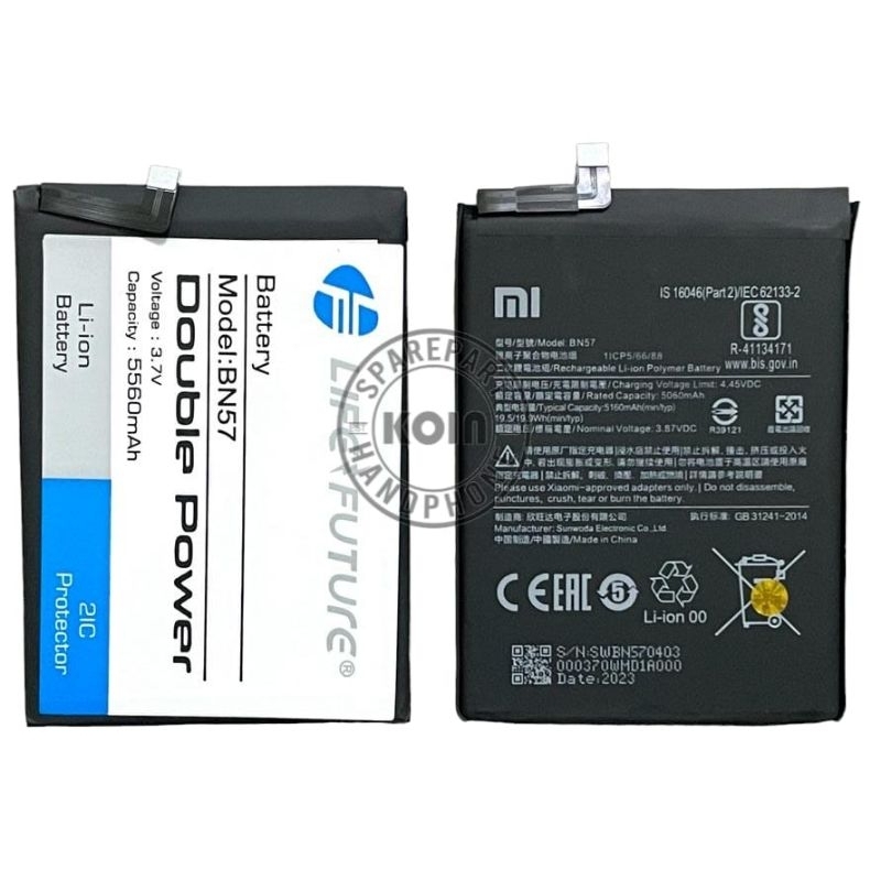 BATERAI/BATRE/BATTERY REDMI POCO X 3/X 3 PRO NFC BN57/BN 57/BN-57