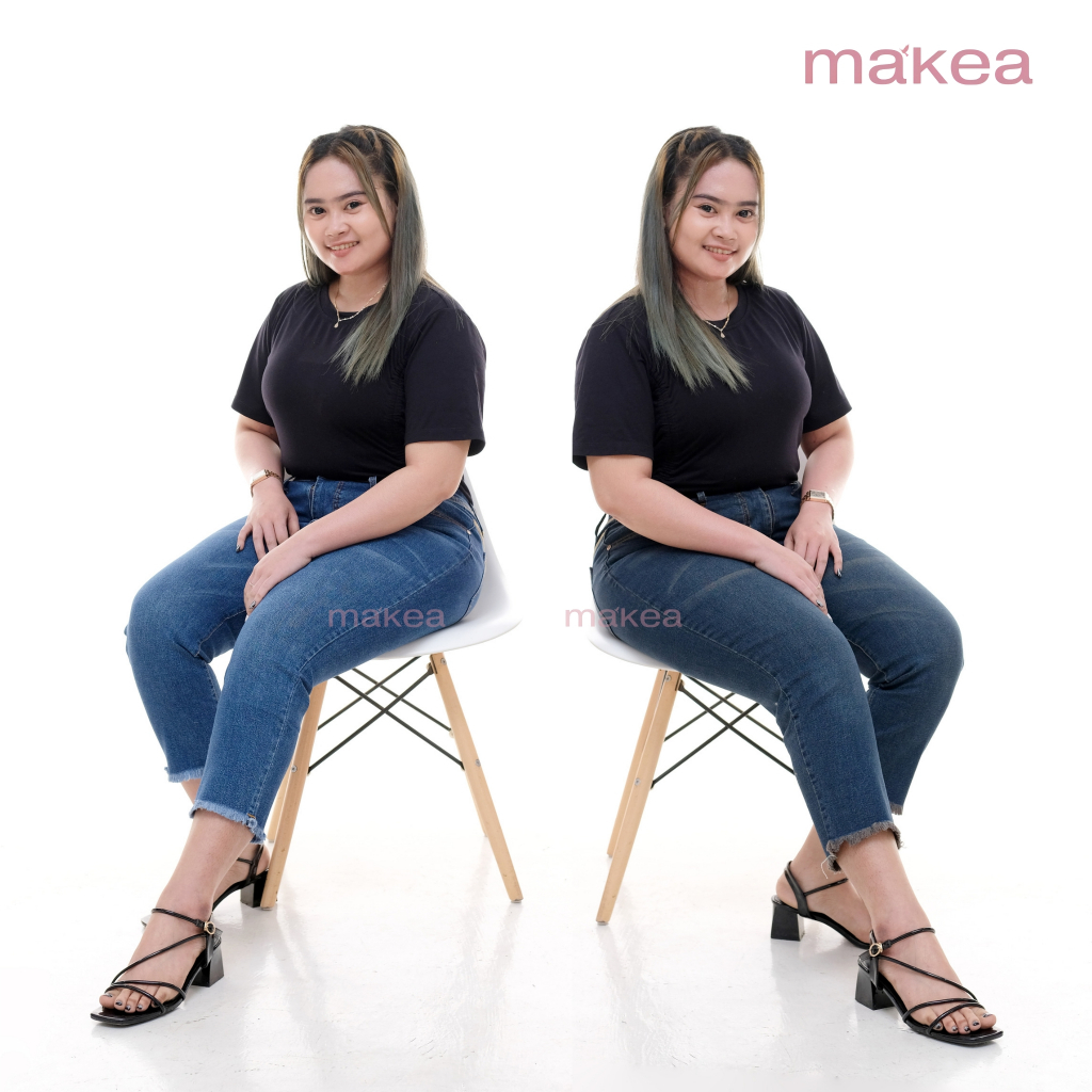 Celana 7/9 Agnes Jeans wanita Jumbo Celana Jeans 7/9 Agnes Rawis Celana Jeans 7/9 wanita kekinian