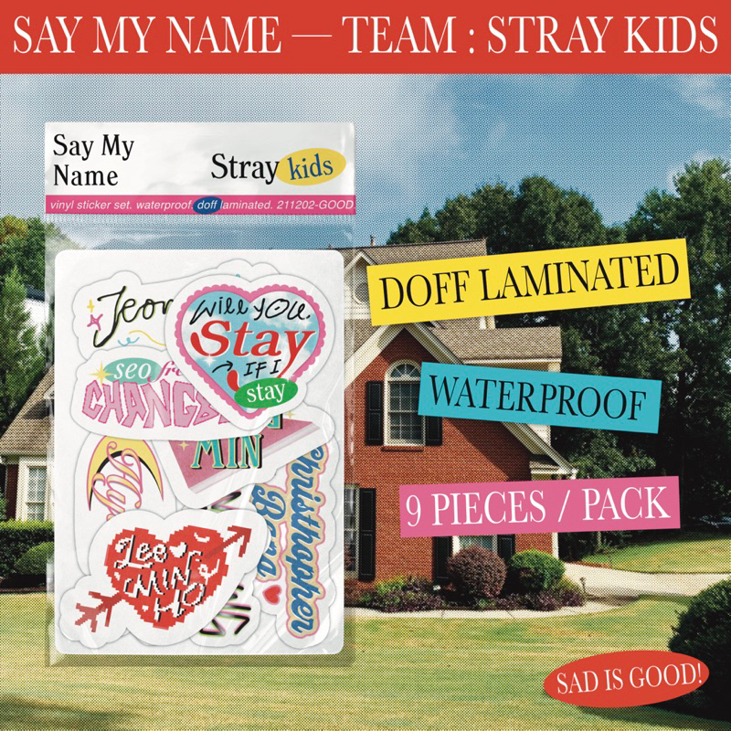 

STRAY KIDS member name sticker - Say My Name
