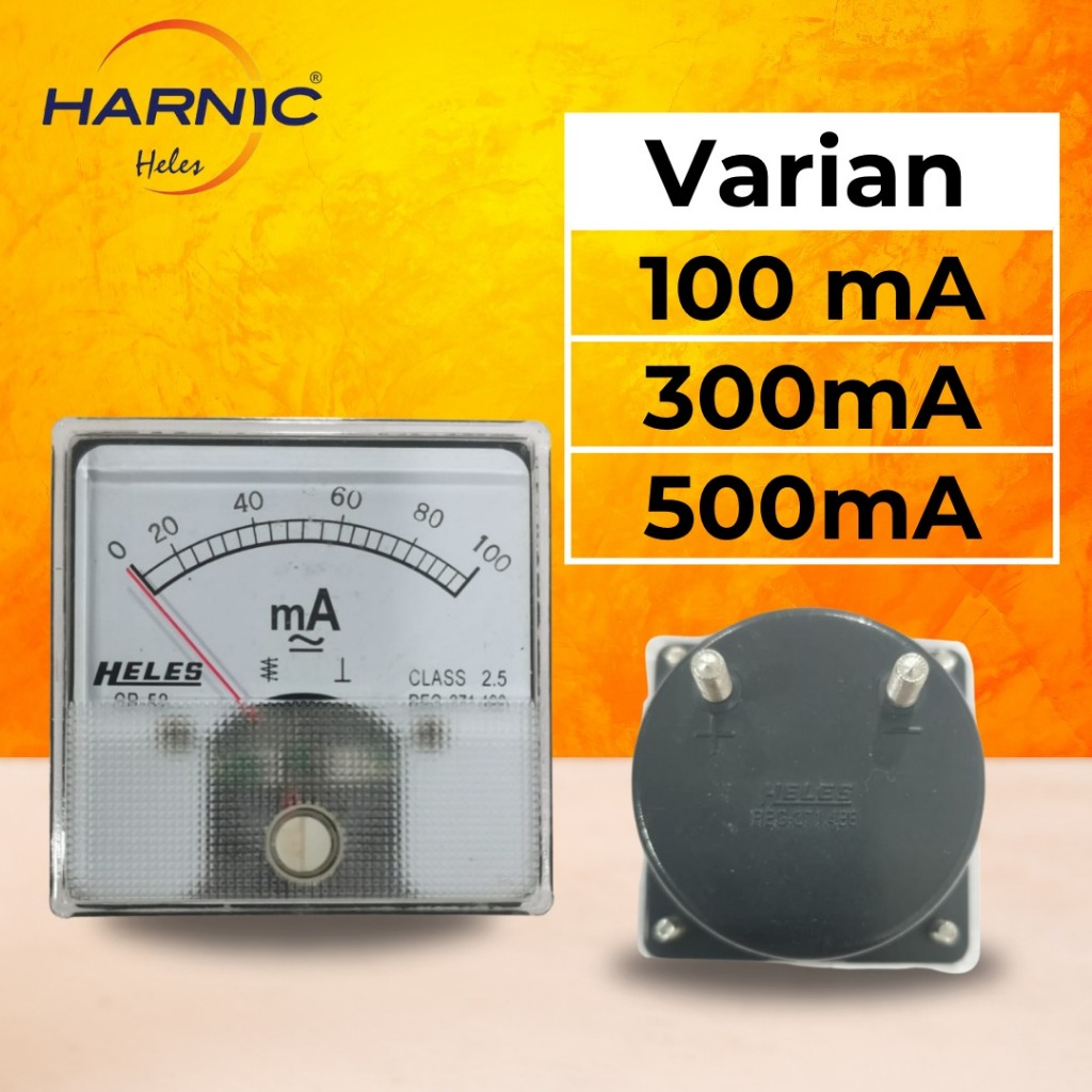Panel Meter CR 52 Mili Ampere Heles 100MA, 300MA, 500MA