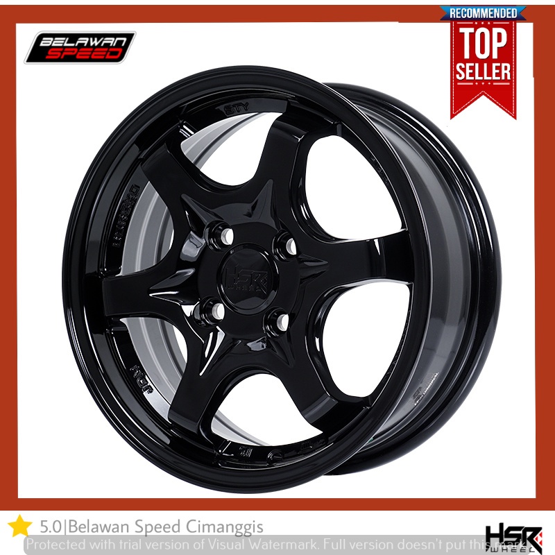 PELEK MOBIL RACING VELG MODIFIKASI RING 14 R14 HSR STY PCD 4X114,3 UNTUK AVANZA XENIA GALANT EVALIA 