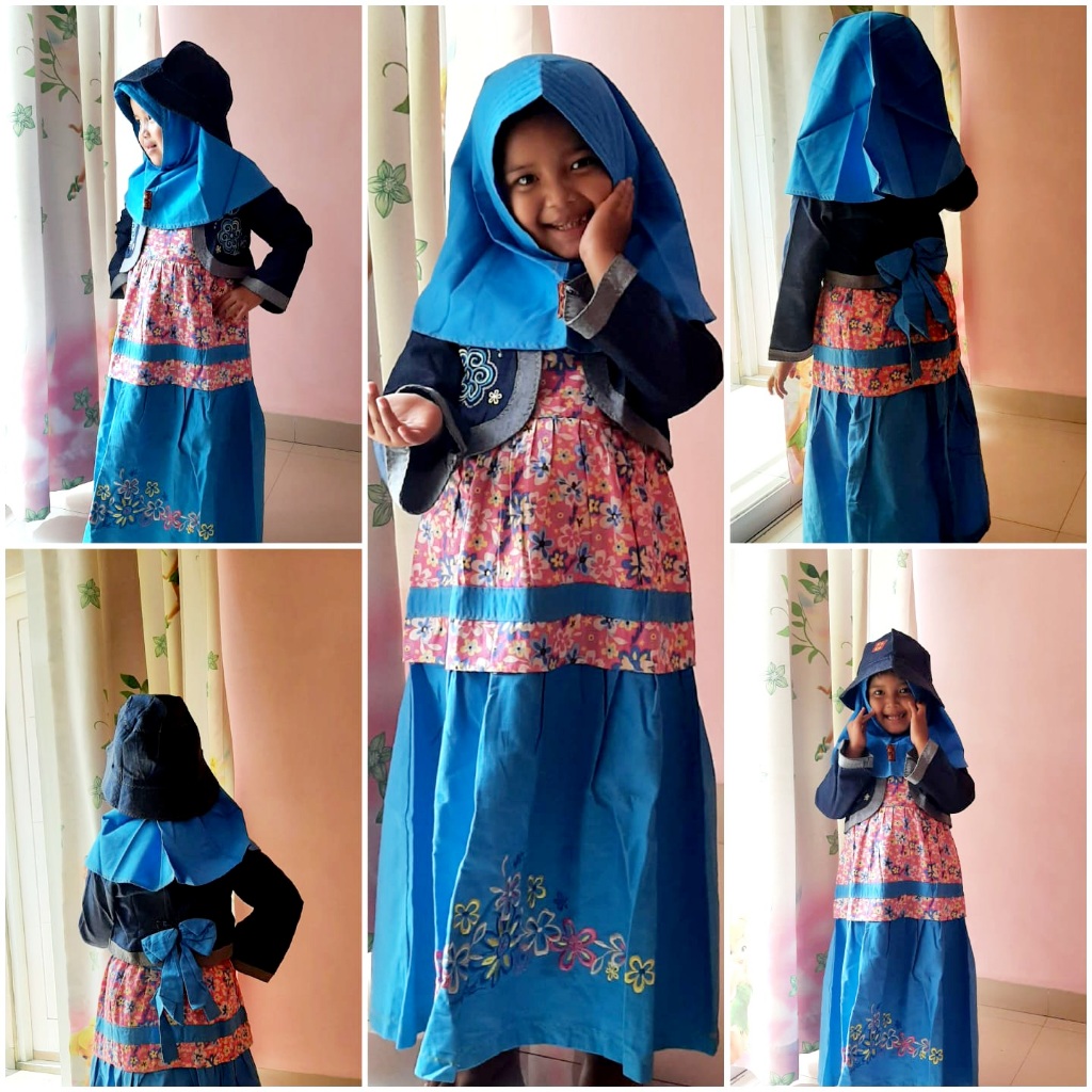 Baju Muslim Gamis Anak Perempuan KEKE 8 Tahun