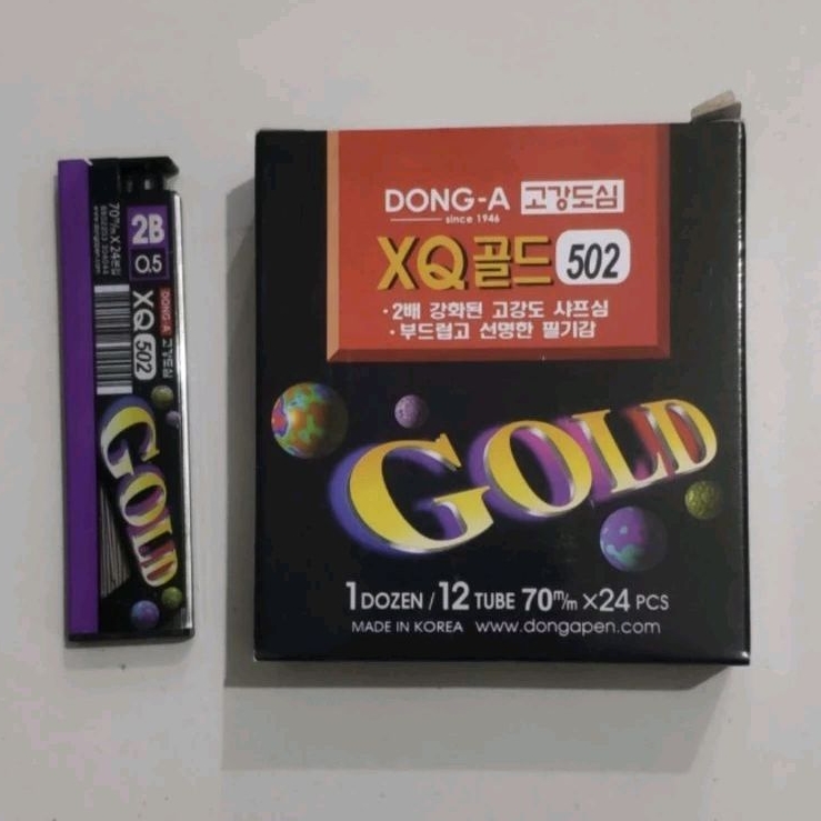 

Isi Refil Pensil Mekanik 0.5 2B Hitam Dong-A Gold