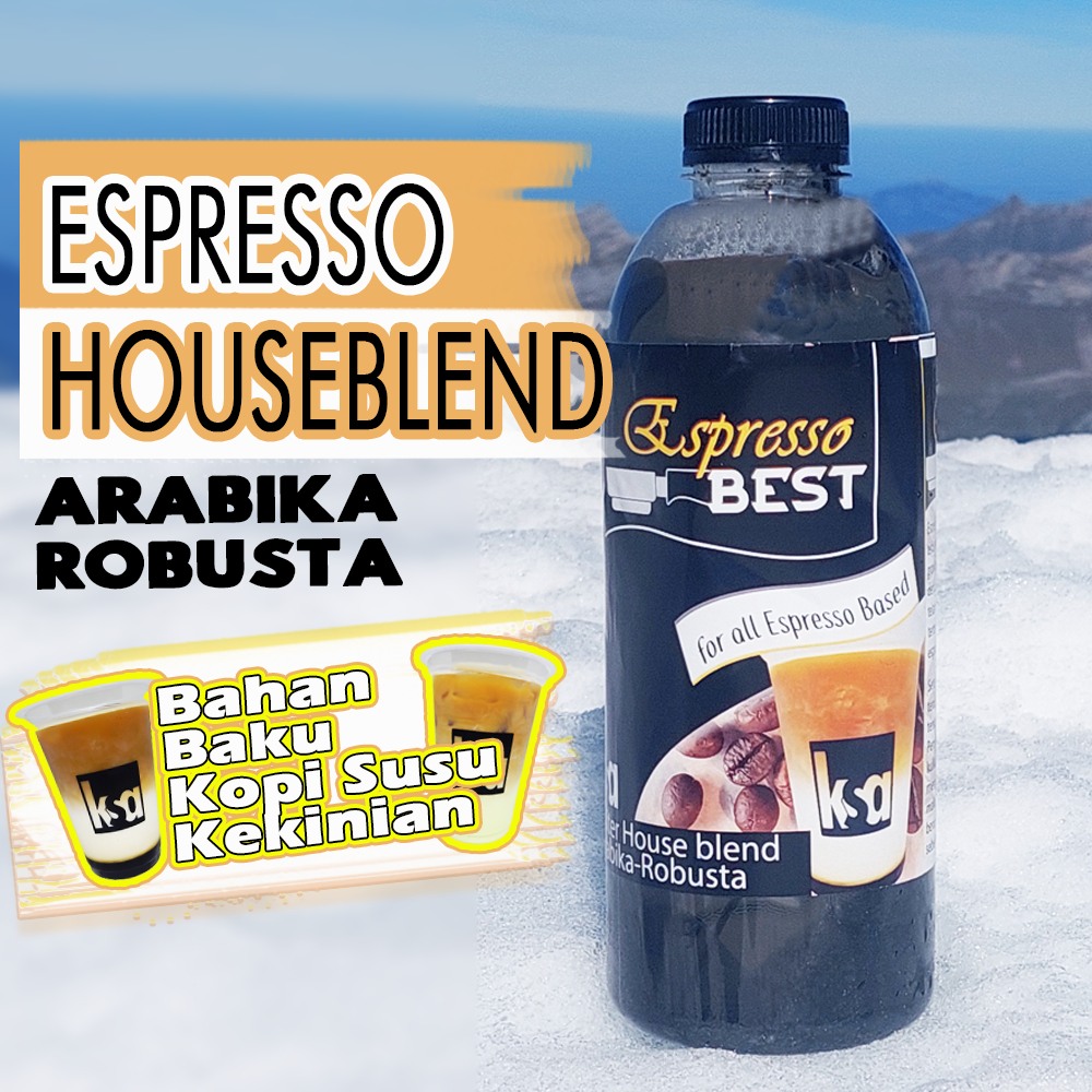 

Espresso Arabika - robusta murni cair 1 liter houseblend mix usaha kopi