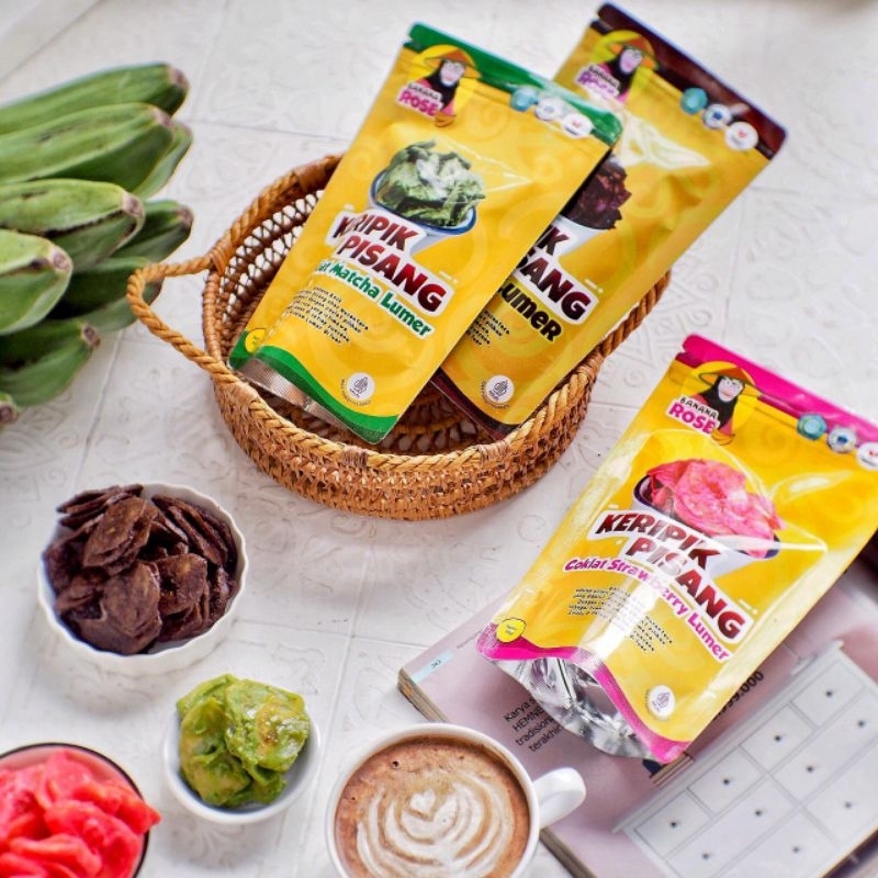 

Keripik pisang coklat matcha lumer80gr
