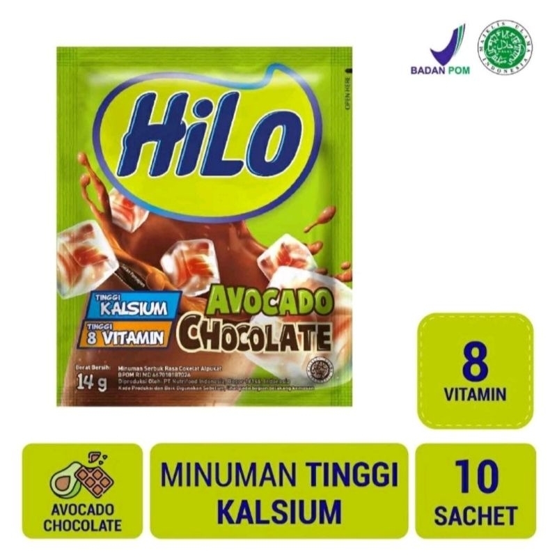 

Hilo Avocado Chocolate 10 sachet - Minuman Serbuk