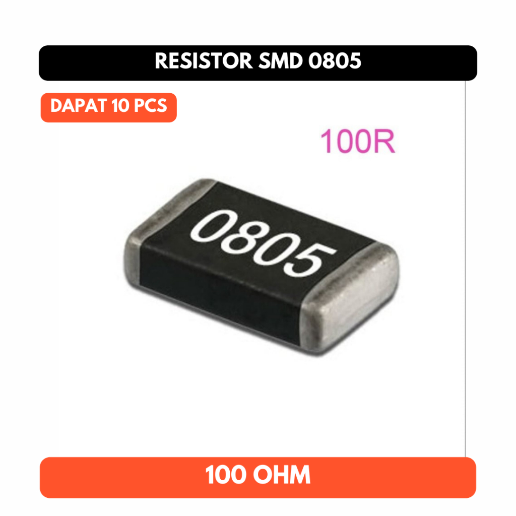 100 Ohm 100R Resistor SMD 0805 1% SMT