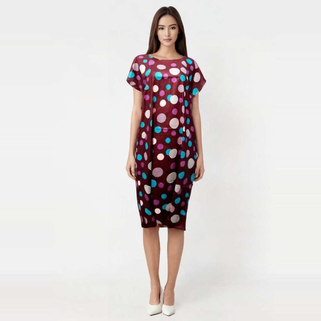Daster Midi Kekinian Terbaru - Baju Wanita Santai - Dress Sehari Hari