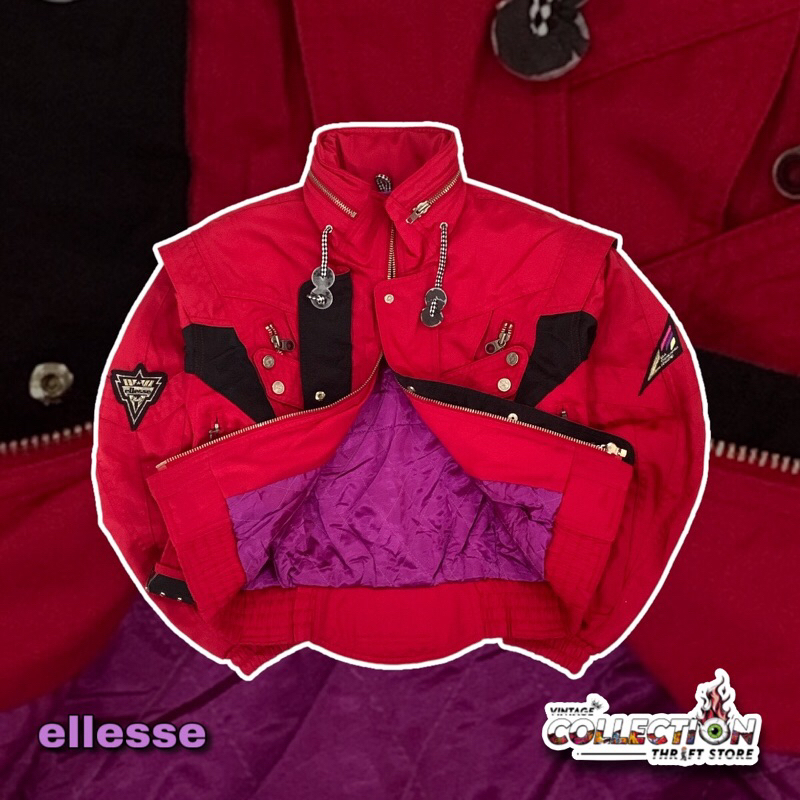 JAKET VINTAGE RACING ELLESSE ITALY MADE BY GOLDWIN