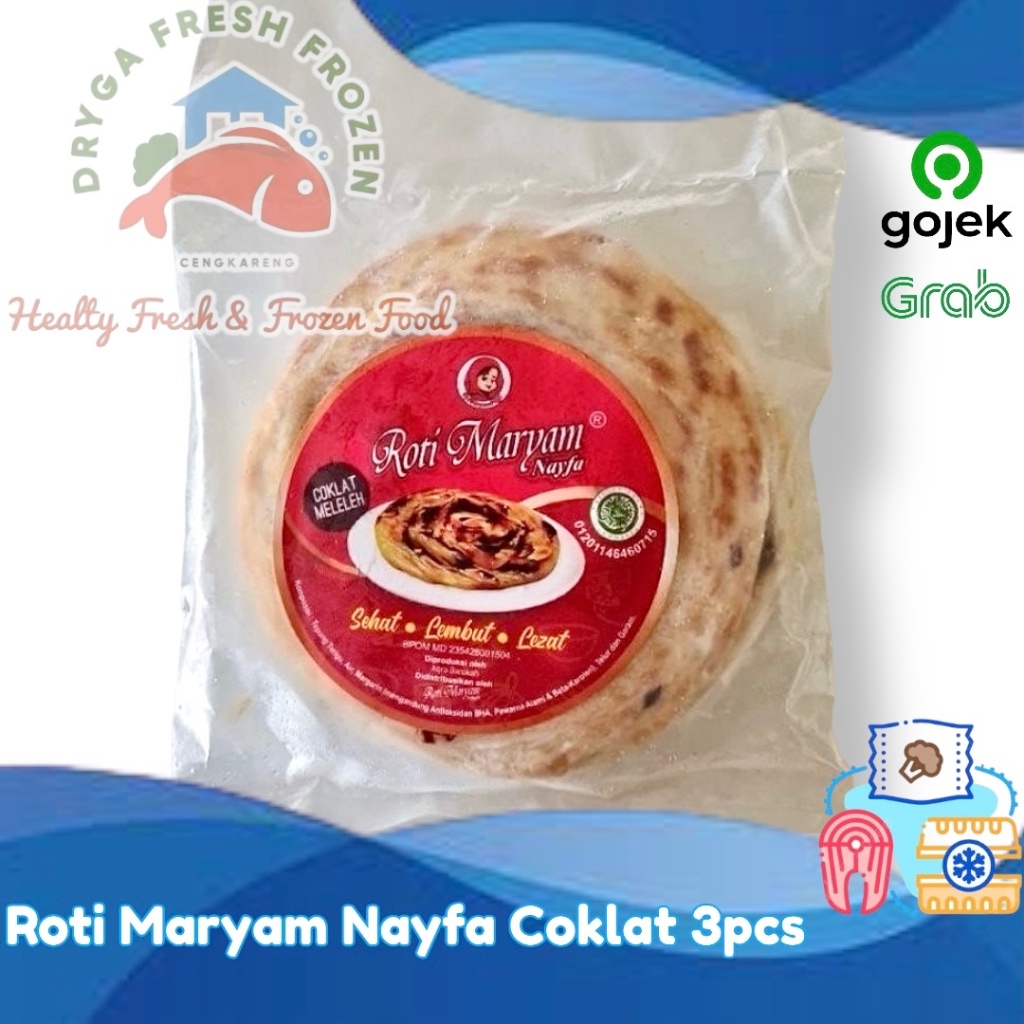 

Roti Maryam Nayfa Coklat Melted Meleleh 3pcs