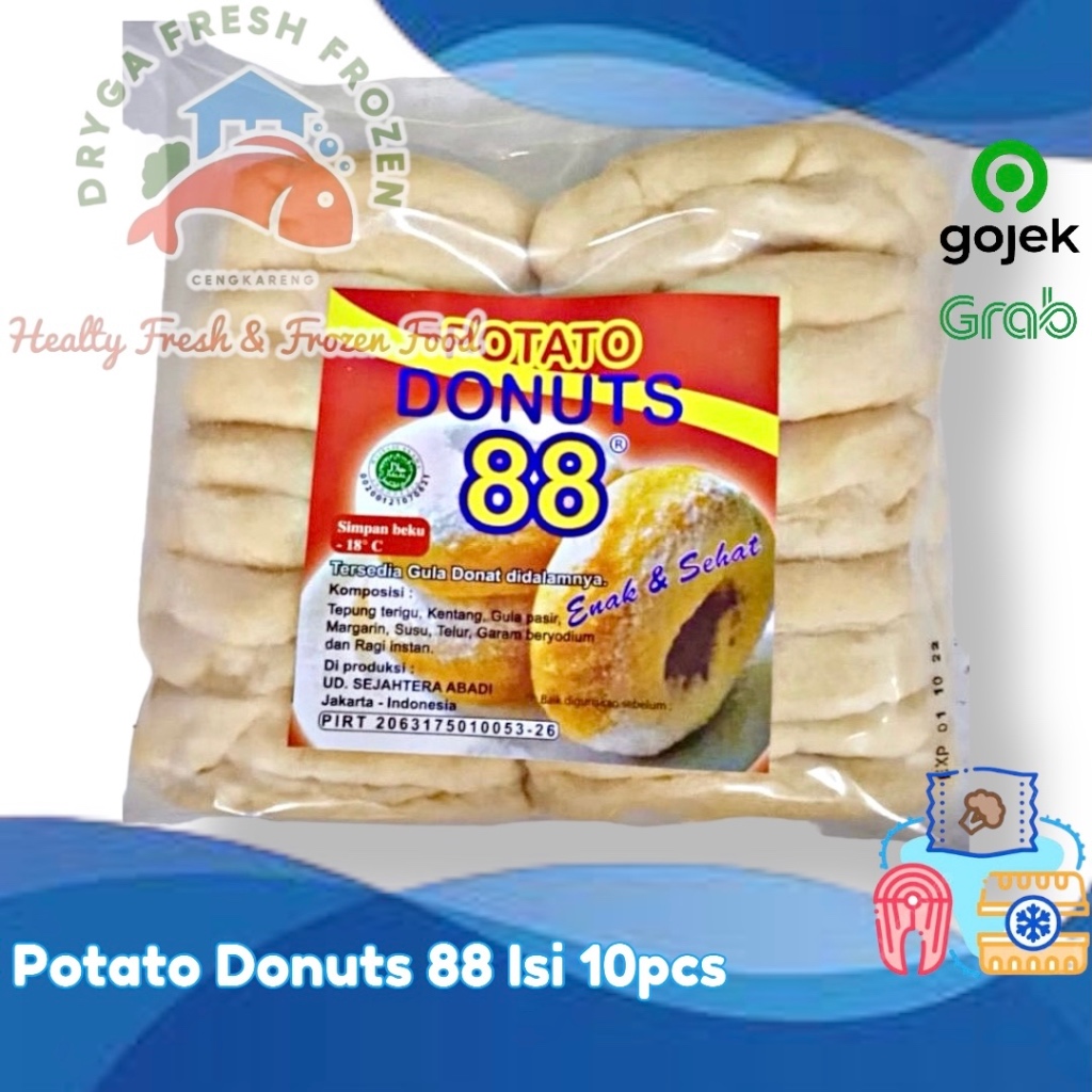 

Potato Donuts 88 Donat Kentang Isi 8pcs