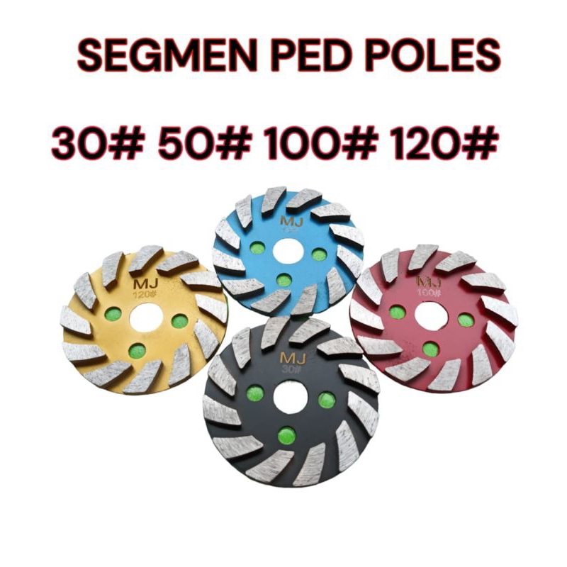 Segmen ped/ped segmen untuk meratakan/mengupas tembok/beton/granit/semen tajam dan awet