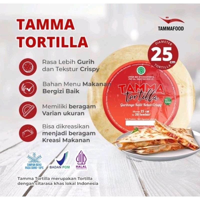 

Kulit Kebab TAMMA Tortilla 25cm