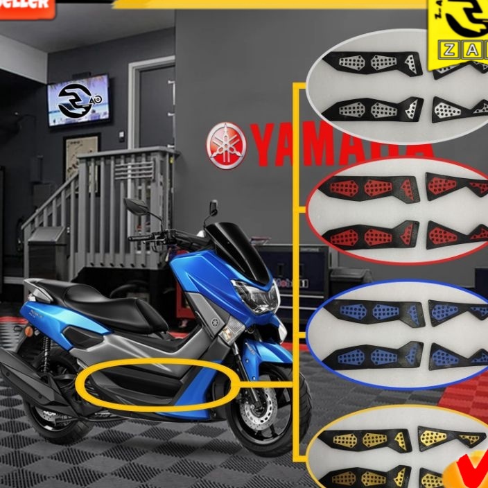 Diskon NMAX | Karpet lengkap fullset karet stepfloor alas kaki pijakan motor Nmax 2015 2016 2017 201