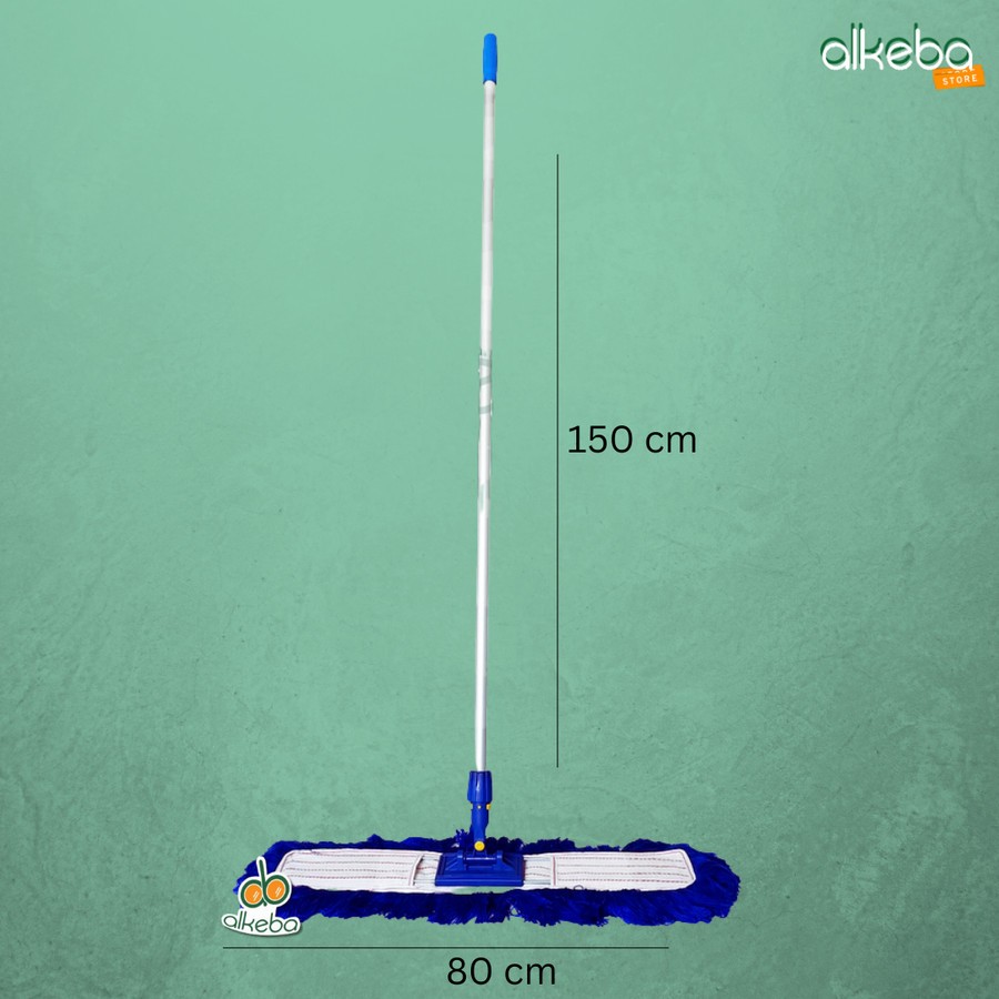 Lobby Duster set 80 cm acrilic Premium / tongkat + frame + kain loby Alat Pel Lobby