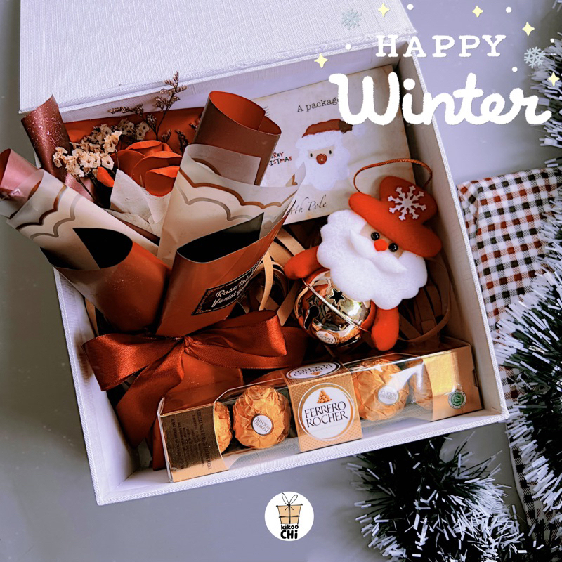 

Kikoochi Winter B - Hadiah Kado Natal Christmas Bouqet Coklat Bunga Hampers Anak Pacar