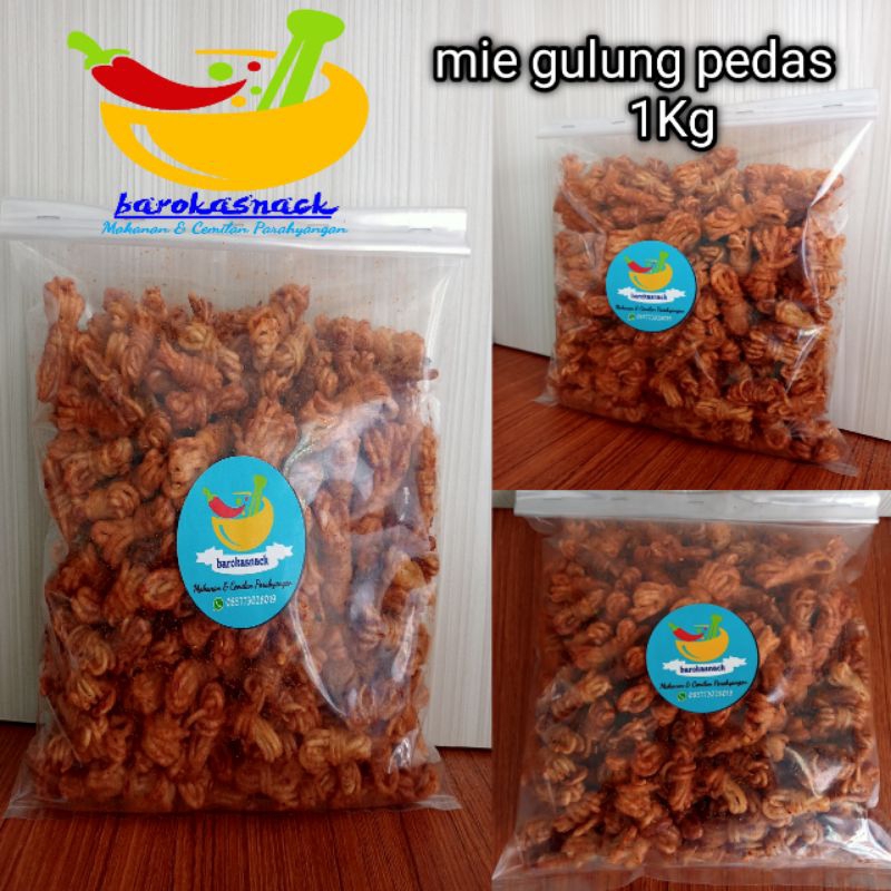 

[barokasnack] Mie Gulung Renyah Kriuk Pedas 1 Kg