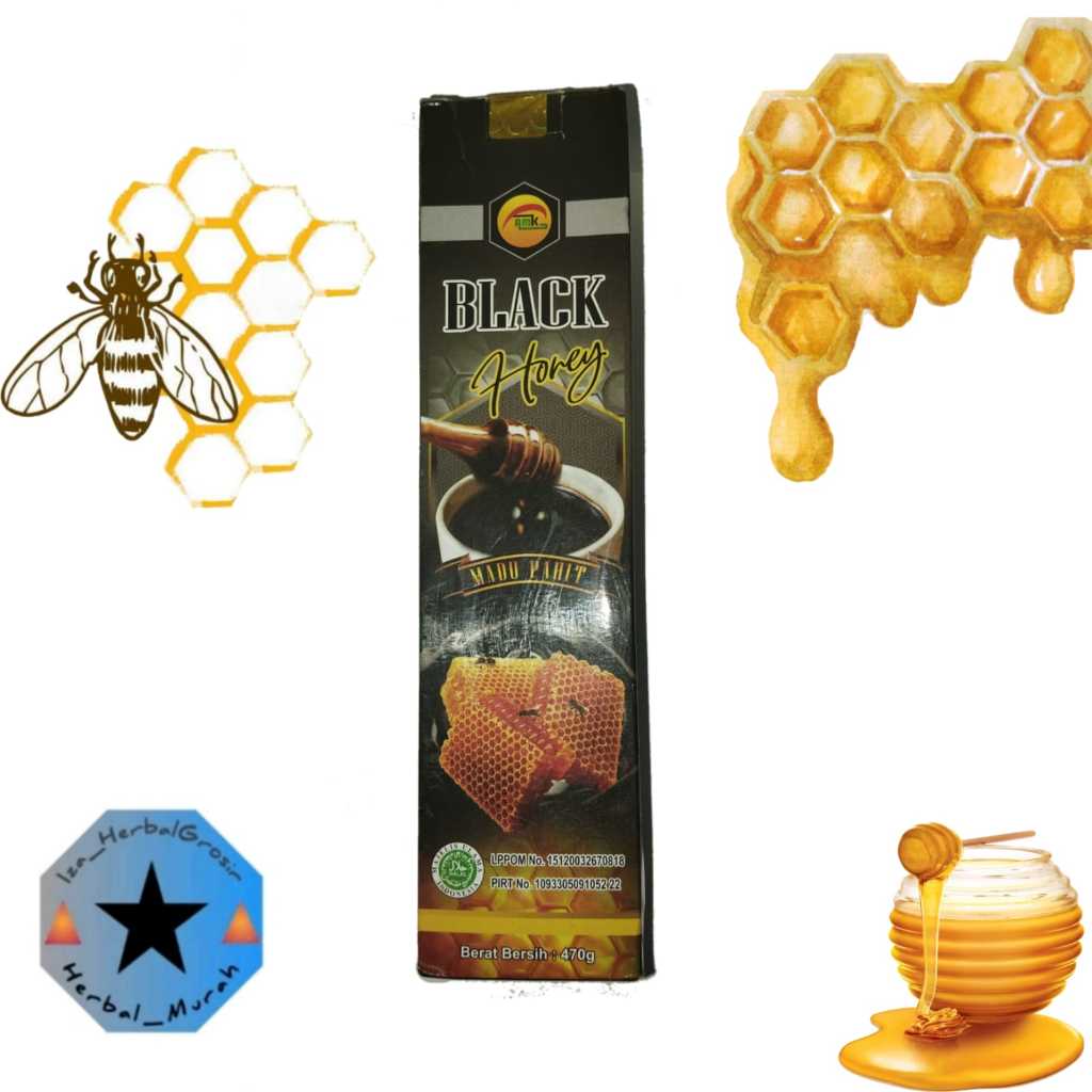 

Madu Black Honey AMK | AMK Black Honey madu hitam pahit 470g