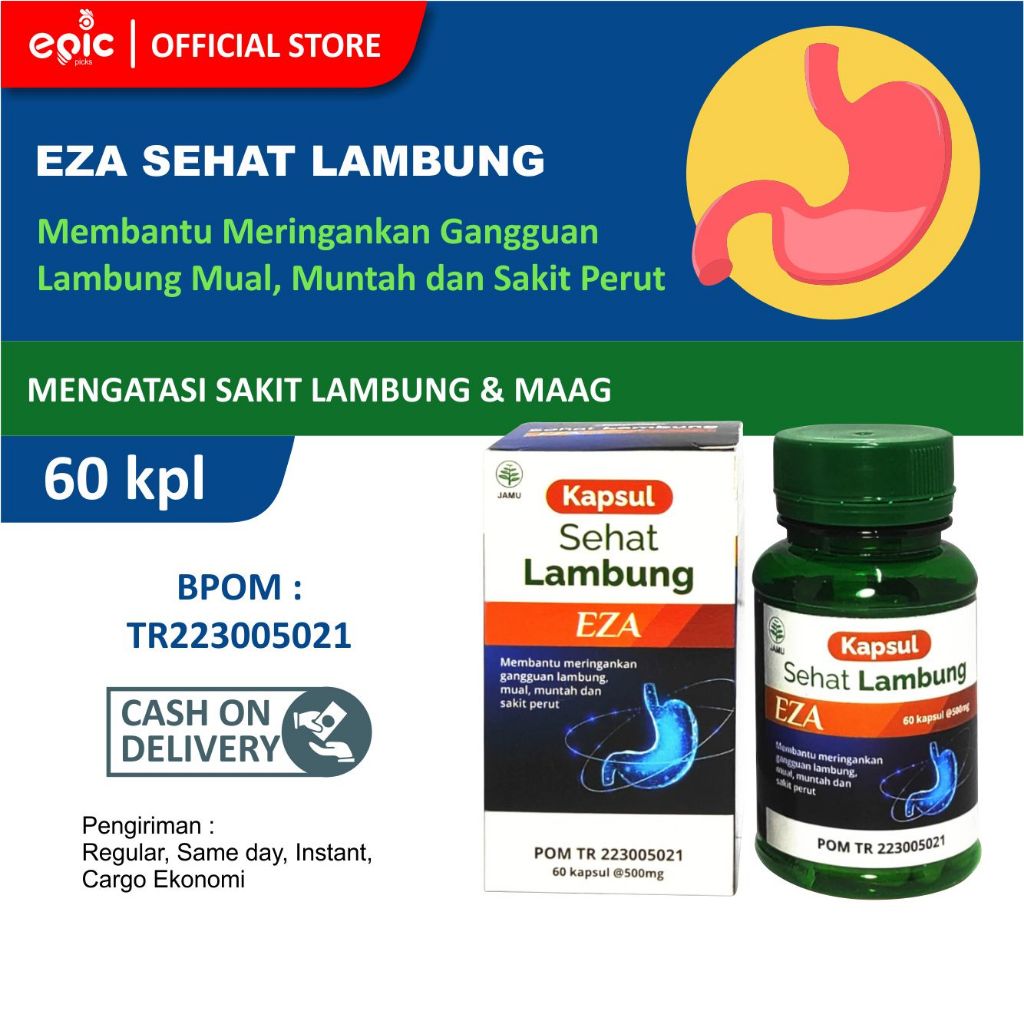 

Epicpicks Eza Sehat Lambung 60 kapsul