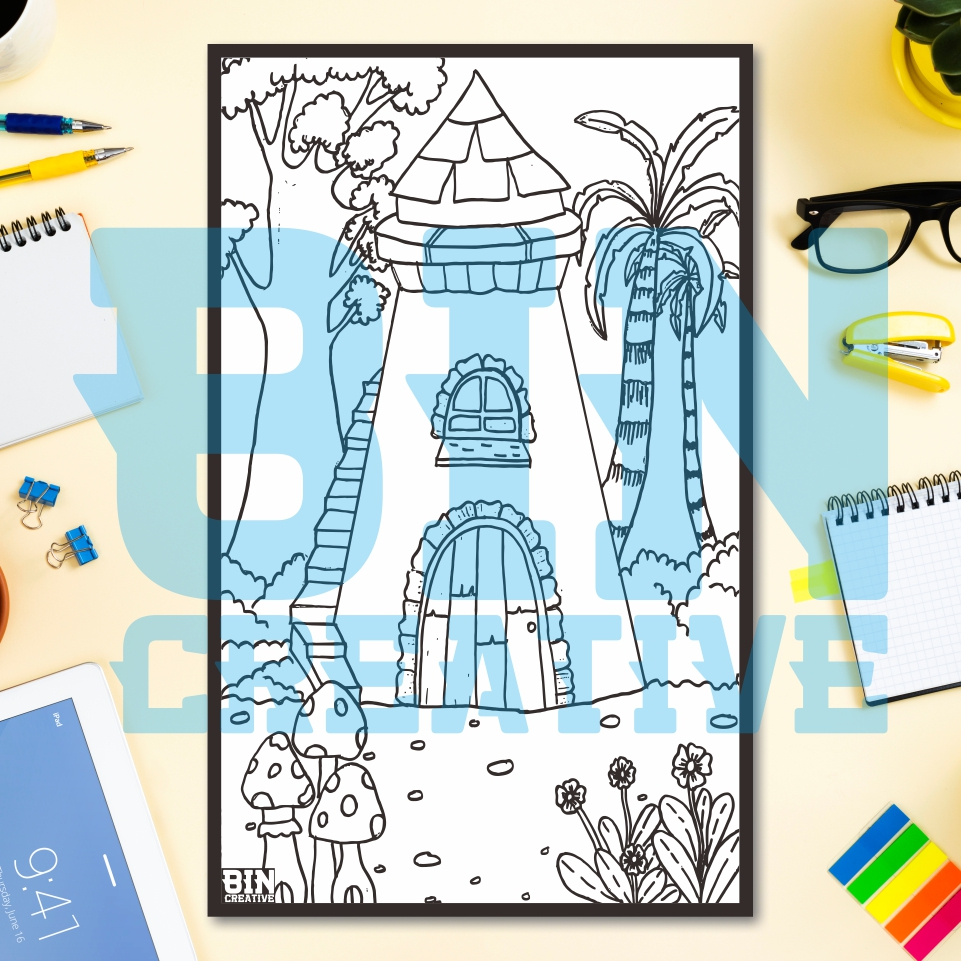 

Paket Lembar Mewarnai Ukuran Folio isi 10Pcs