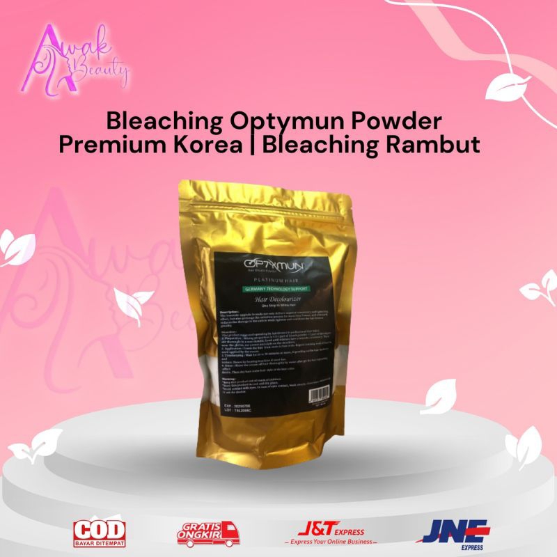 Bleaching Optymun Powder Premium Korea + Pajiani 120ml | Bleaching Rambut