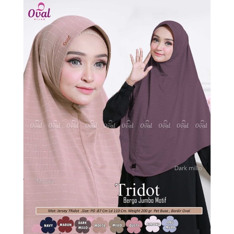 Jilbab Kerudung Hijab Khimar Bergo Syar'i Jumbo Motif Instan Jersey Jersy Polos Super Oval V Lancip 