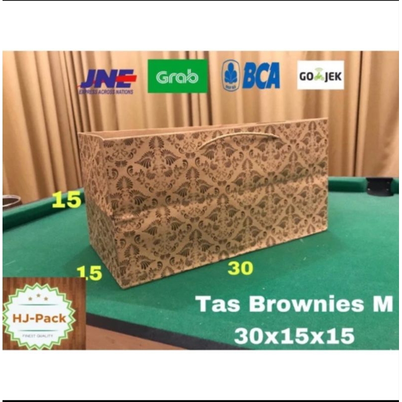

PEPERBAG BROWNIS MPTIF UK M 30x15x15/Tas kertas brownis M