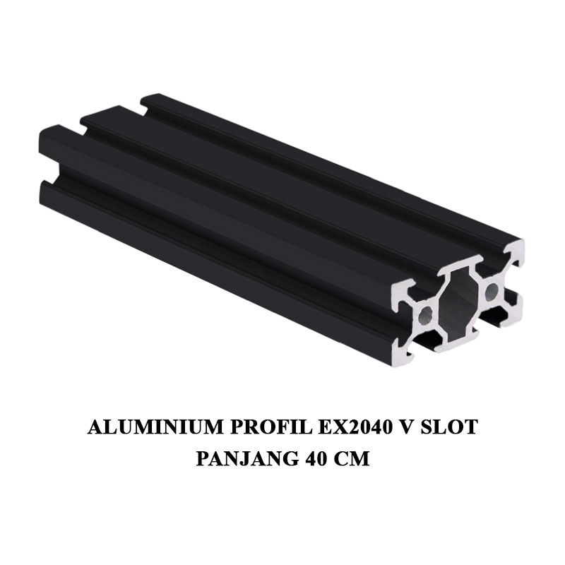 EELIC ALM-EX2040 VSLOT Aluminium profile exstrusion Vslot 2040 CNC 3D PRINTER panjang 40 cm
