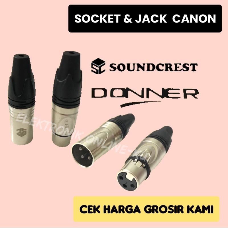 JACK CANON SOUNDCREST + SOCKET CANON DONNER 1SET