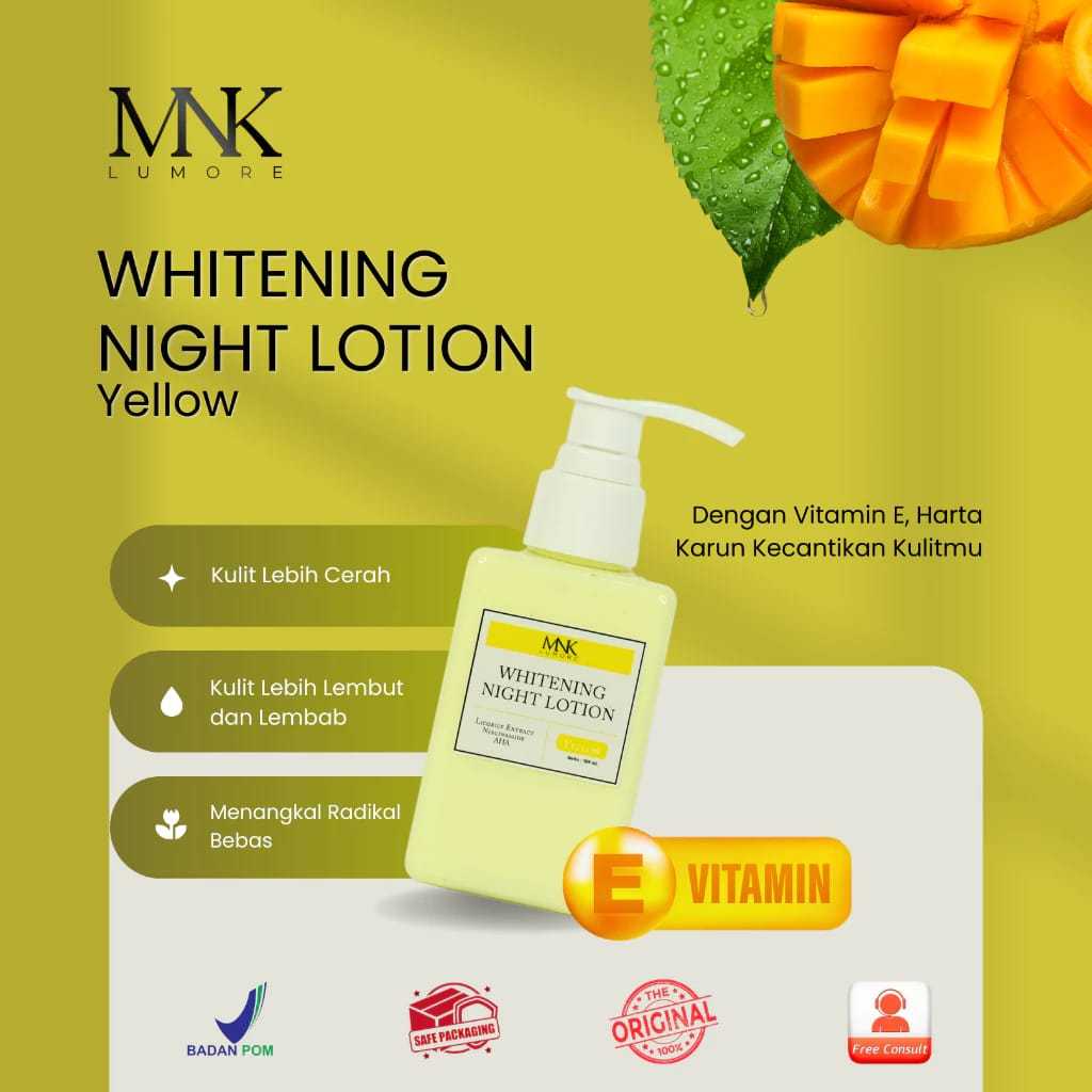 MNK Whitening Night Lotion Yellow