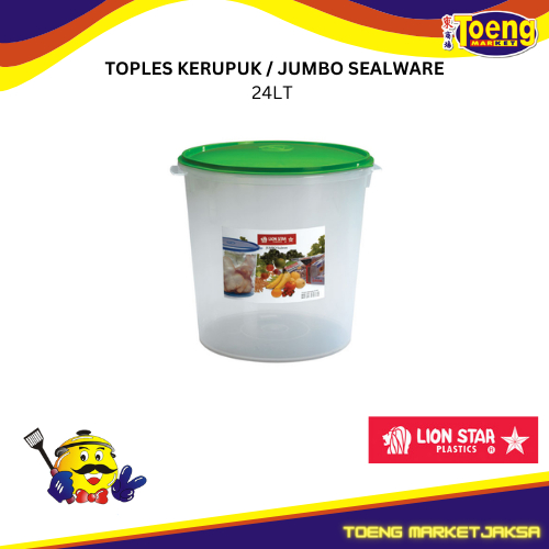TOPLES KERUPUK / JUMBO SEALWARE 24LT LION STAR
