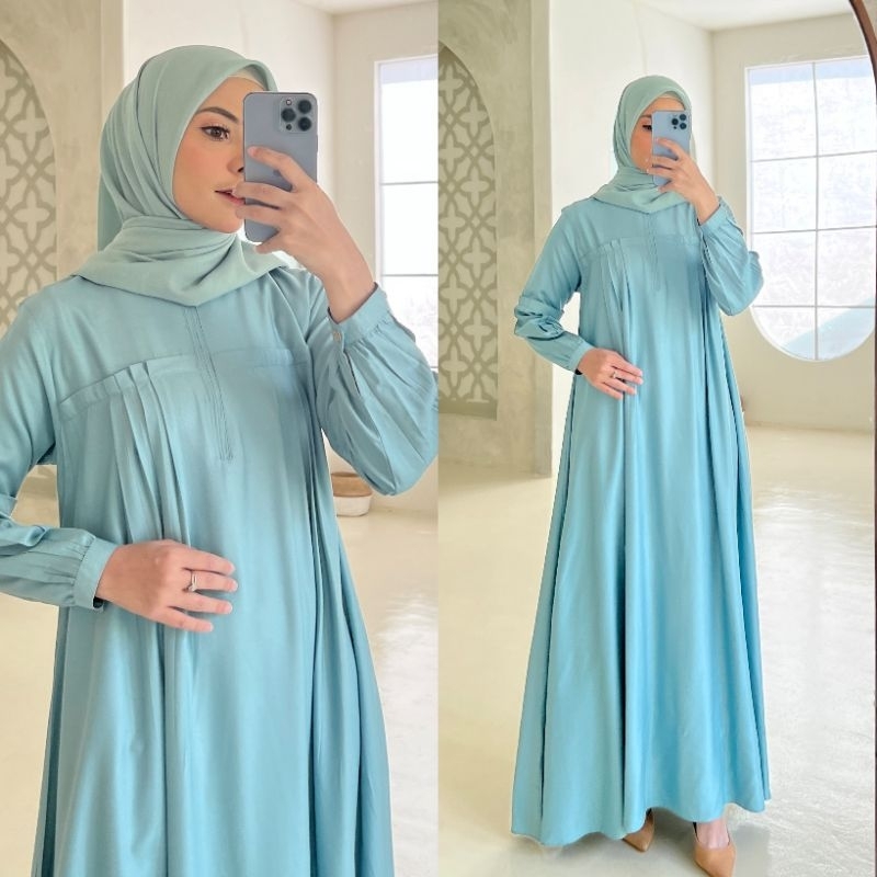 GAMIS RAYON TWILL UNIqlO TERBARU MODEL  VARISHA DRESS RFILLY