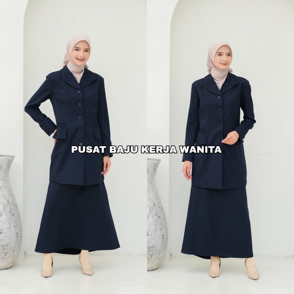 Seragam pemda wanita / Baju pdh pemda / Baju dinas pemda pns / Baju khaki pns wanita / Seragam asn w