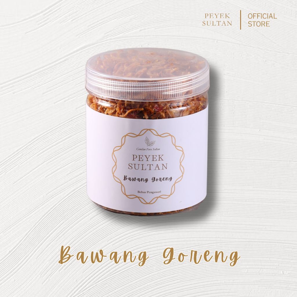 

PEYEK SULTAN - Bawang Goreng (Medium & Large)