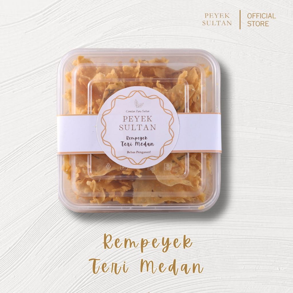 

PEYEK SULTAN - Rempeyek Teri Medan (Box - Large)
