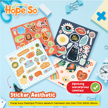 

Stiker Aesthetic Waterproof Lucu Dekorasi - Hope So