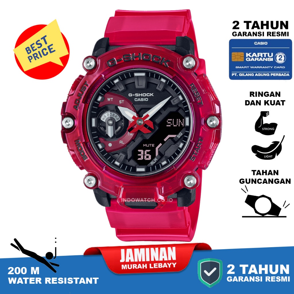 Casio G-Shock GA-2200SKL-4A g shock ga 2200 original garansi resmi