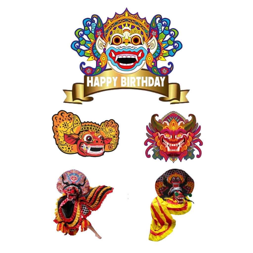 

TOPPER CAKE CUSTOM TOPPER ULANG TAHUN / HIASAN KUE BARONGAN