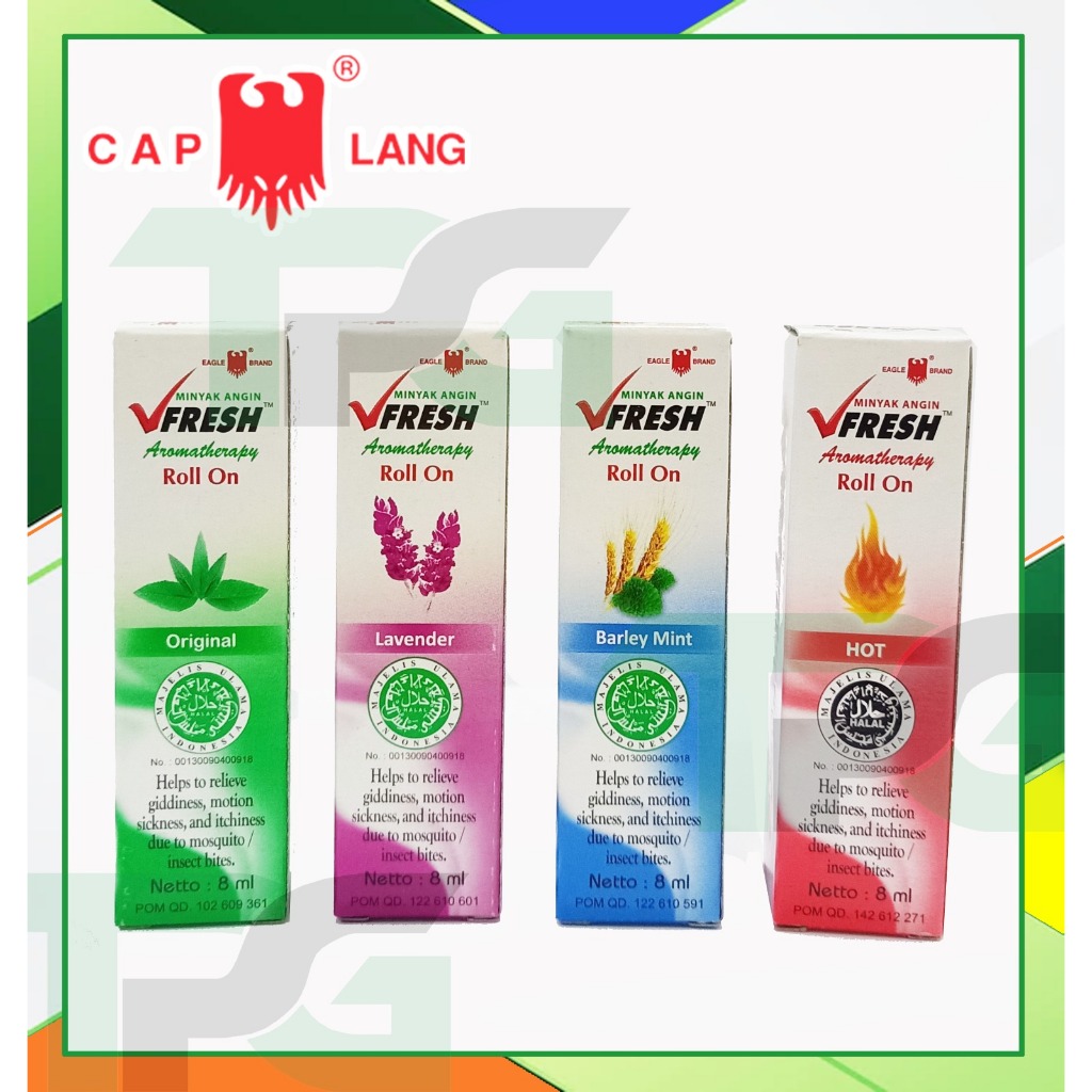 Cap Lang - V FRESH ORIGINAL / BARLEY MINT / LAVENDER / GREENTEA / HOT