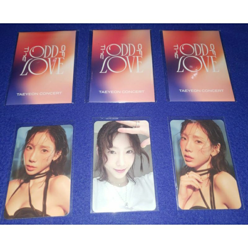 READY STOCK  OFFICIAL FORTUNE PHOTOCARD SET THE ODD OF LOVE TAEYEON CONCERT 2023
