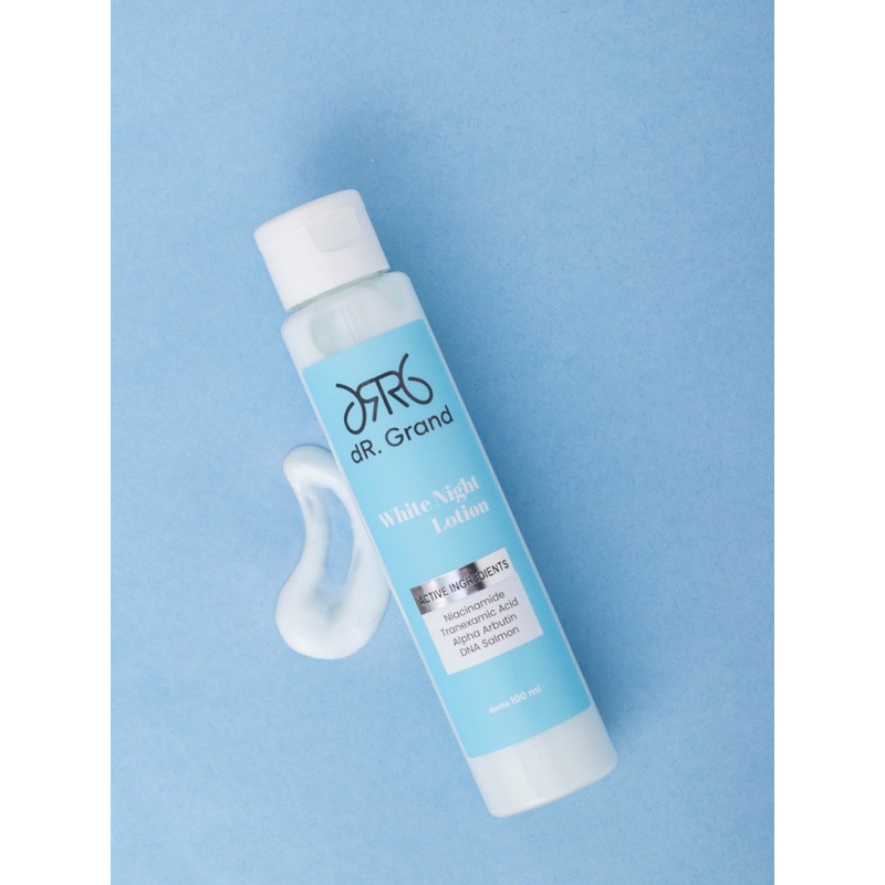 dr grand white night body lotion pemutih seluruh badan